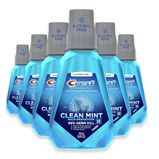 Crest Pro-Health Clean Mint Mouthwash – 8.4 fl oz – 6 Pack | Crest - Oral Care Wholesale