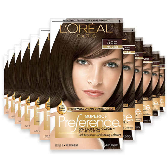 L'Oréal Paris Superior Preference 5 Medium Brown Hair Color Kit - 12 Pack | L'oreal - Free Shipping 120