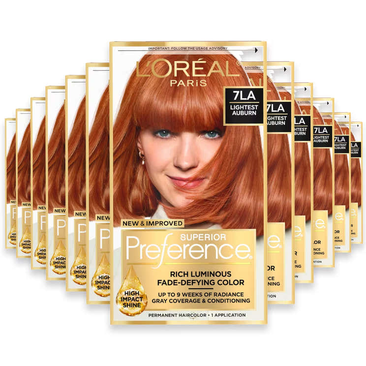 L’Oréal Superior Preference 7LA Lightest Auburn - 12 Pack | L'oreal - Pre Order