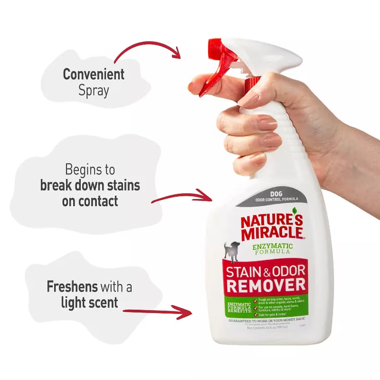 Nature’s Miracle Dog Stain & Odor Remover – 24 oz – 6 Pack