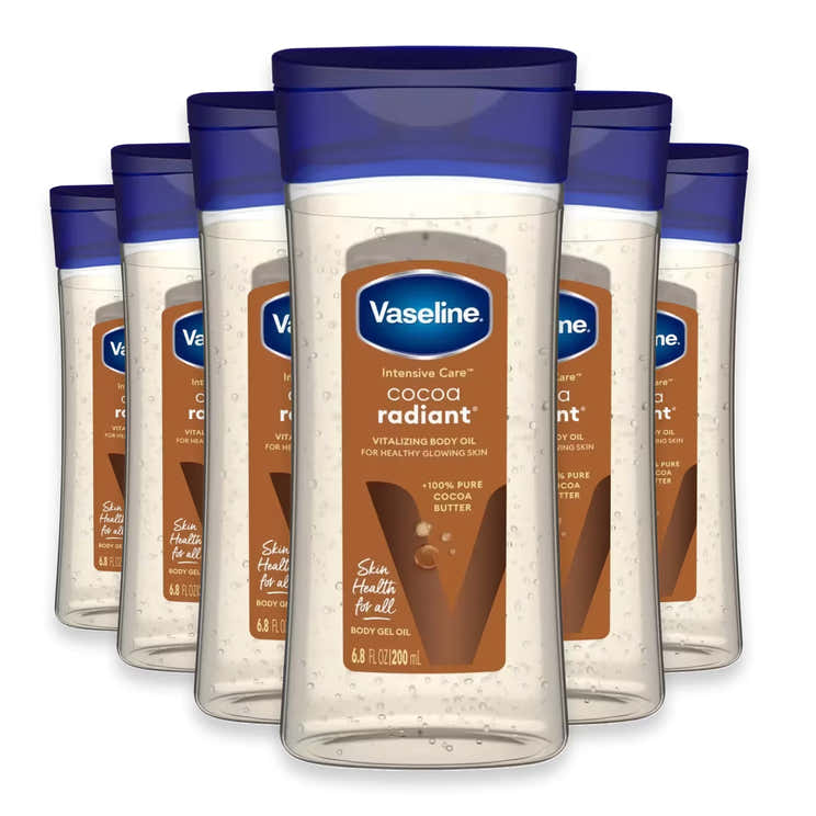 Vaseline Intensive Care Cocoa Butter Body Oil – 6.8 oz – 6 Pack | Vaseline - Pre Order