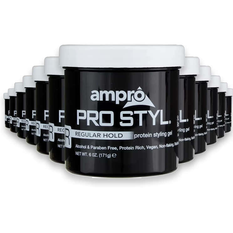 Ampro Pro Style Protein Styling Gel - 6 oz - 12 Pack | Ampro - Pre Order