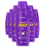 Aussie Miracle Curls Shampoo with Coconut & Jojoba Oil - 12.1 oz - 6 Pack
