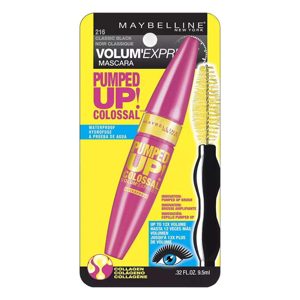 Maybelline Pumped Up Colossal Waterproof Black - 72 Pack