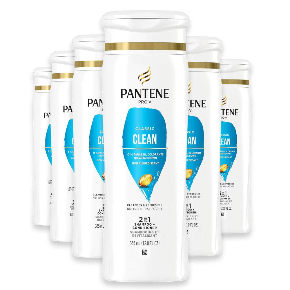 Pantene Pro-V Classic Clean 2-in-1, 12oz - 6 Pack