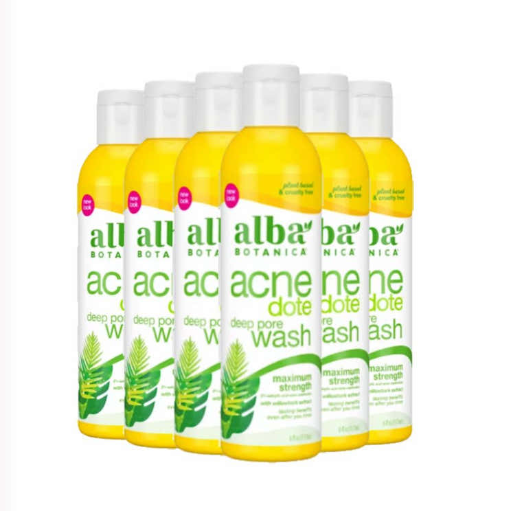 Alba Botanica Acnedote Maximum Strength Deep Pore Wash 6 oz- 6 Packs - Alba Botanica Acnedote Deep Pore Wash - Bulk Contar...