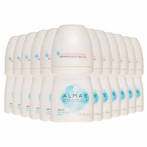 Almay - Anti-Perspirant & Deodorant Roll-On Sensitive Skin Fragrance Free - 1.7 OZ  - 24 Pack