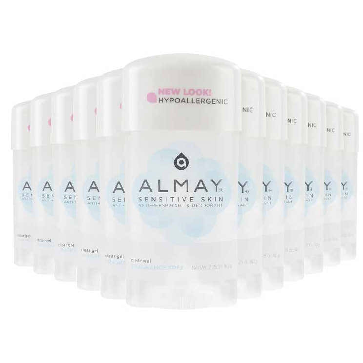 Almay - Anti-Perspirant &amp; Deodorant, Clear Gel, Fragrance Free - 2.25 Oz - 24 Pack | Almay - Pre Order