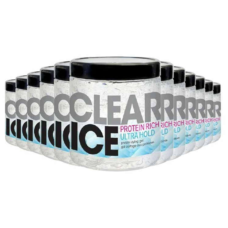 Ampro - Clear Ice Styling Gel ( Ultra Hold ) - 8.8 Oz - 12 Pack | Ampro - Pre Order