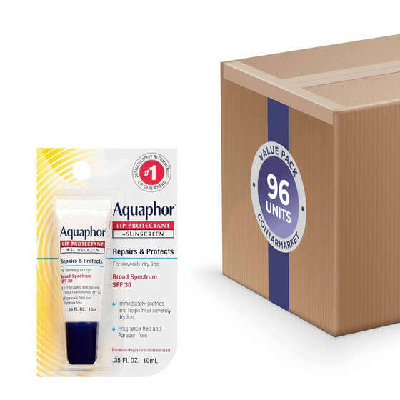 Aquaphor Lip Protectant Plus Sunscreen SPF 30 0.35 Oz- 96 Pack | Aquaphor - Volume Discount