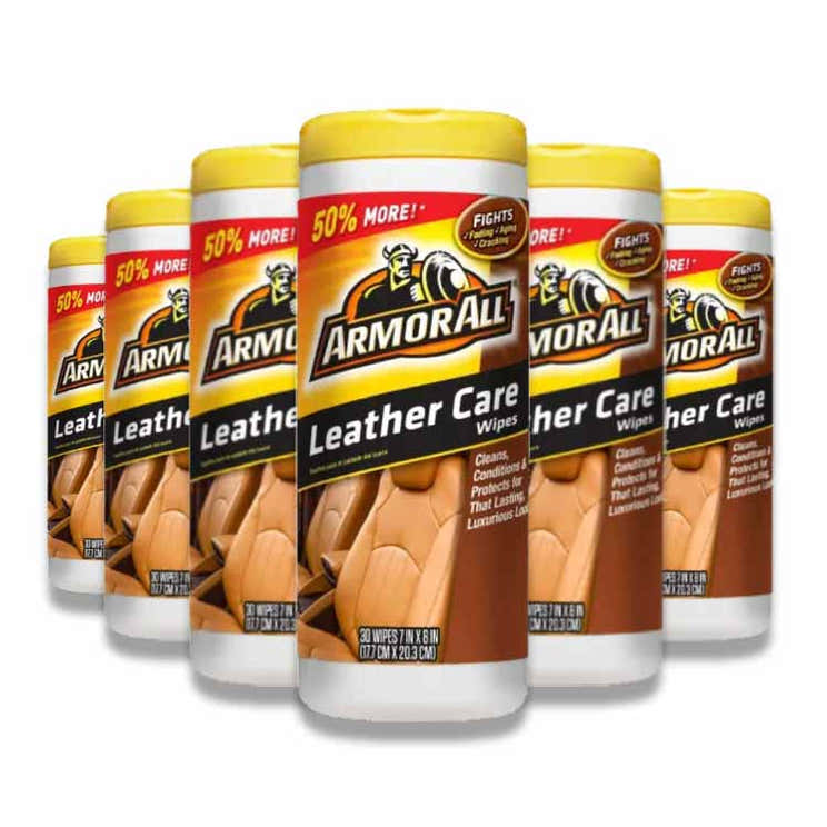 Armor - All Leather Wipes - 30 Ct  - 6 Pack | Armor All - Pre Order