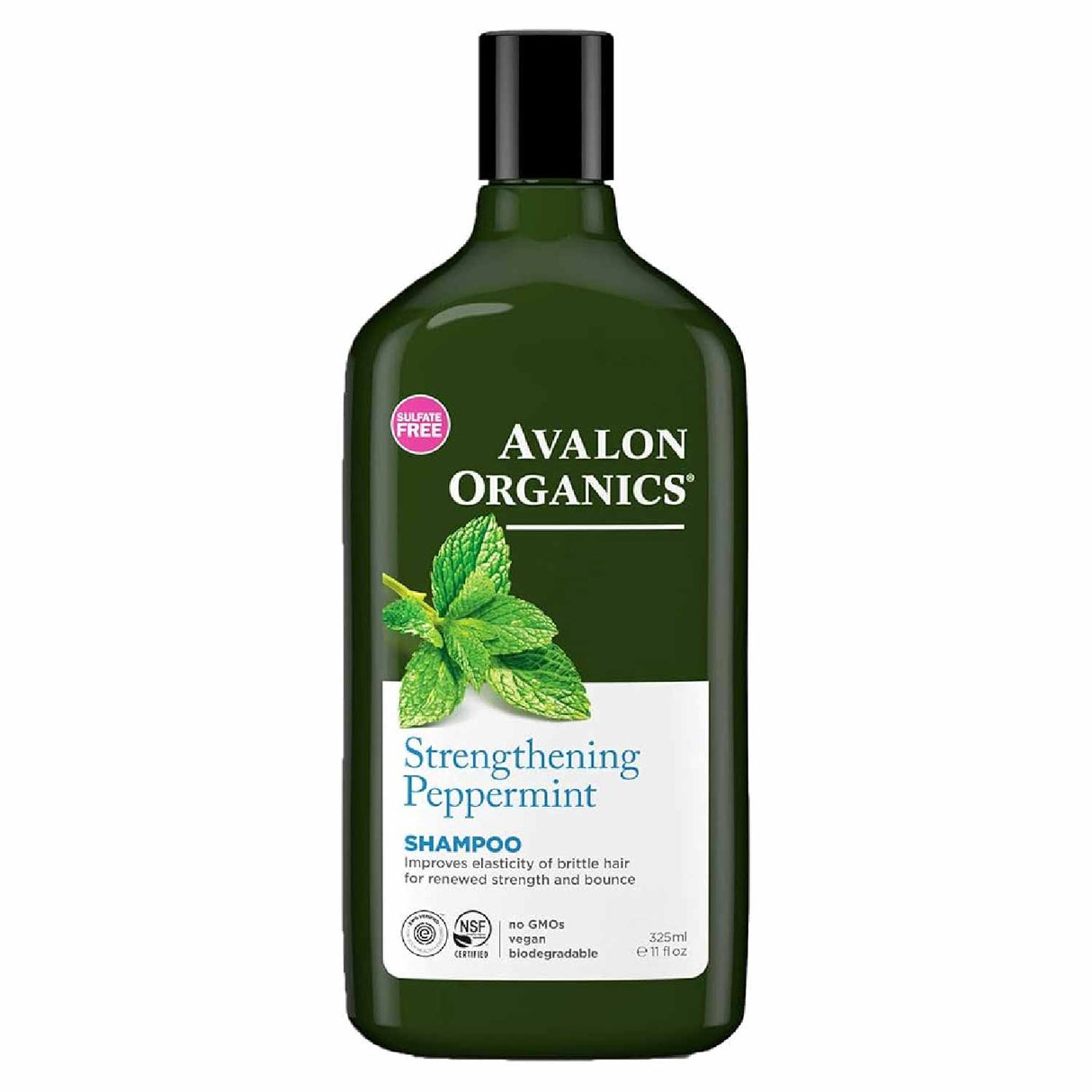 Avalon - Organics Shampoo Strengthening Peppermint  11 Fl. oz - 6 Pack
