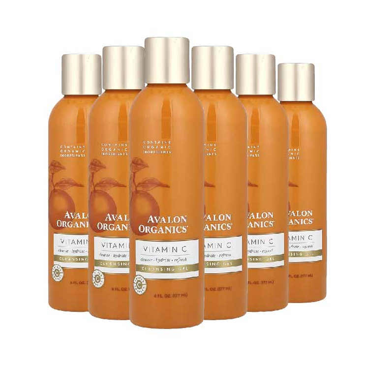 Avalon Organics Cleansing Gel with Vitamin C 6 oz - 6 Pack | Avalon Organics - Pre Order