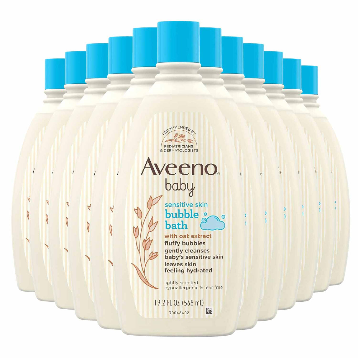 Aveeno -  Baby Sensitive Skin, Bubble Bath - 19.2 oz - 12 Pack