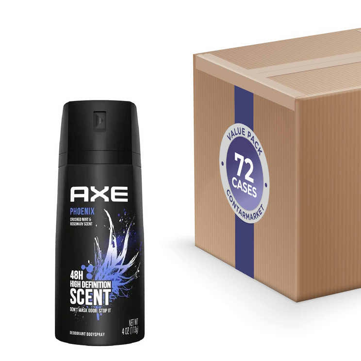 Axe - Deodorant Body Spray for Men, Phoenix - 4 oz - 72 Pack | Axe - Volume Discount