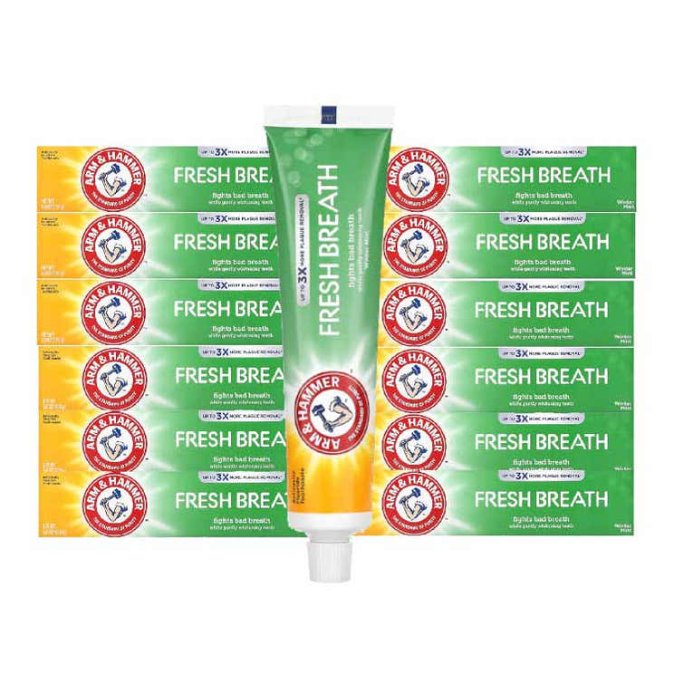 Arm &amp; Hammer, Fresh Breath, Winter Mint, 6 oz (170 g) - 12 Pack | Arm &amp; Hammer - Pre Order