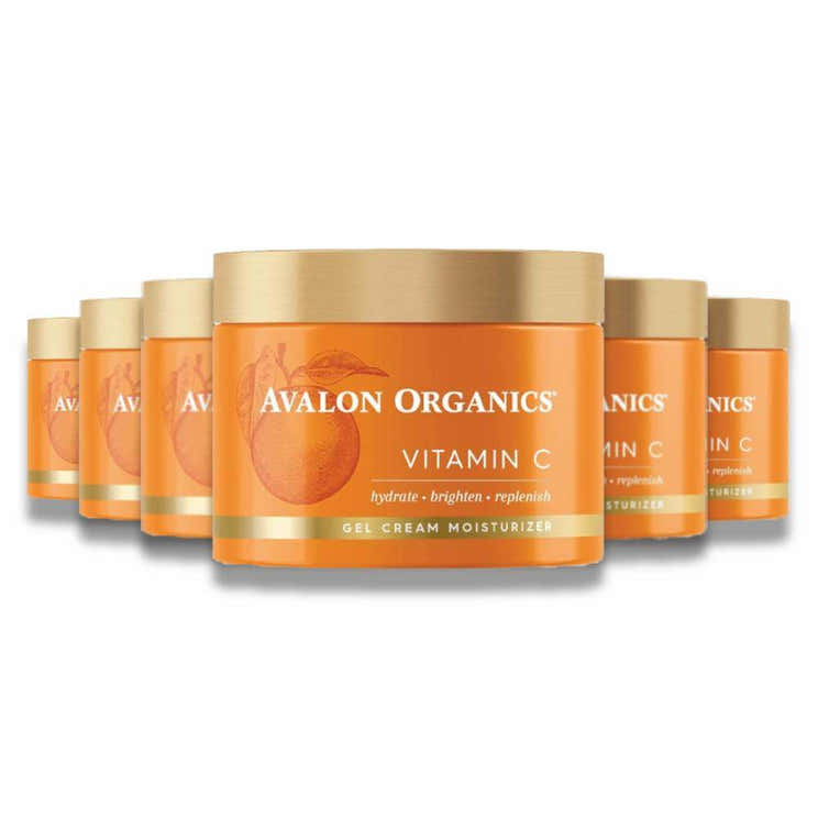 Avalon - Organics Gel Cream Moisturizer with Vitamin C-  1.7 Oz - 6 Pack - Avalon Organics Vitamin C Gel Cream - 6 Pack Co...