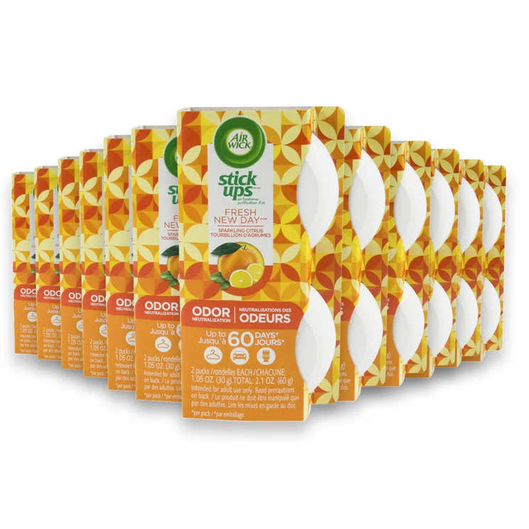 Air Wick - Stick Ups Solid Air Freshener Twin Packs, Bright Citrus Scent - 2.1 Oz - 12 Pack | Air Wick - Wholesale