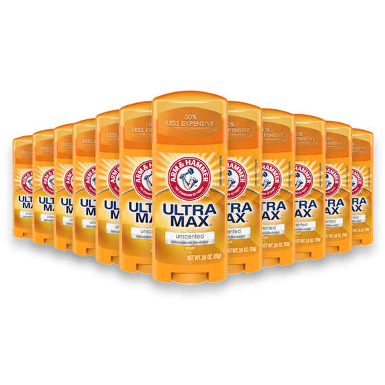 A&amp;H - Ultra Max Solid Antiperspirant Deodorant Unscented - 2.6 Oz - 12 Pack | Arm &amp; Hammer - Deodorants &amp; Anti...