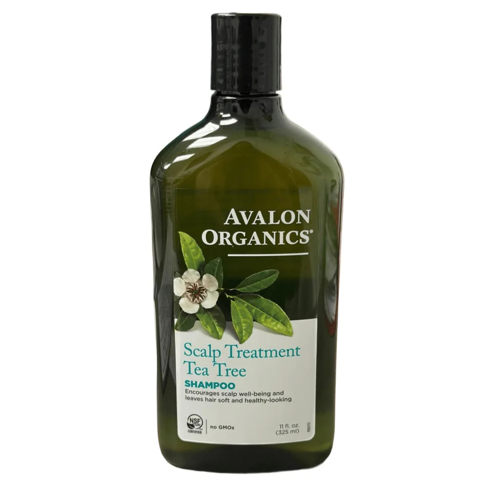 Avalon -  Organics Shampoo, Scalp Treatment, Tea Tree - 11 Oz - 6 Pack