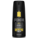 Axe Deodorant Body Spray for Men Gold - Oud Wood & Dark Vanilla - 4 oz - 12 Pack Contarmarket