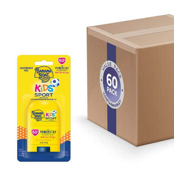 Banana Boat Kids Sport Stick SPF 50 - Sunscreen Protection, 0.5 oz Sticks, 60 Pack Volume Discount | Banana Boat - Products