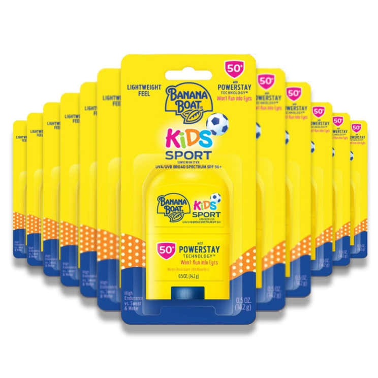 Banana Boat - Kids Sport Stick SPF 50  0.5 Oz - 12 Pack - Travel Size - Banana Boat Kids Sport Stick SPF 50 - 0.5 Oz - 12 ...