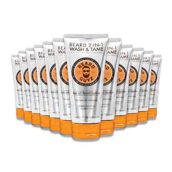 Beard Guyz - 2-in-1 Wash &amp; Tame, Conditioner - 6.7 oz - 12 Pack | Beard Guyz - Shampoo and Conditioner Wholesale