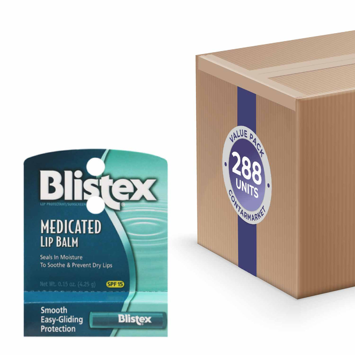 Blistex Lip Protectant Medicated Balm 0.15 oz Tubes - 288 Pack