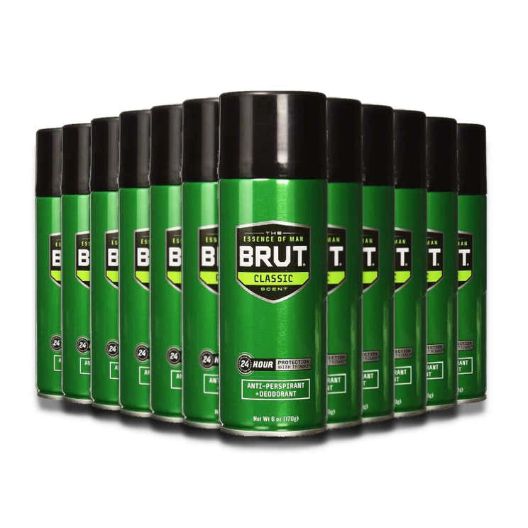 Brut - Deodorant Spray Classic Scent 6 oz ( Low Voc 40% ) - 12 Pack - Deodorant Spray Classic Scent - 12 Pack Contarmarket...