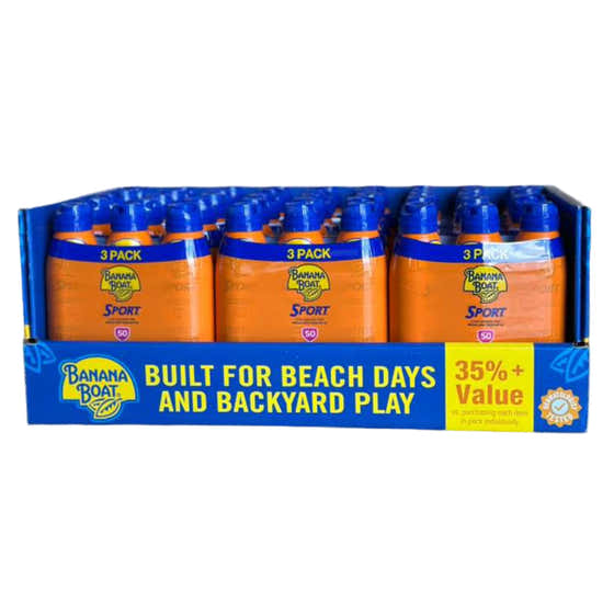 Banana Boat Ultra Sport Sunscreen Spray SPF 50, 6 oz - 3 Ct - 15 Pack | Banana Boat - Sunscreen Wholesale