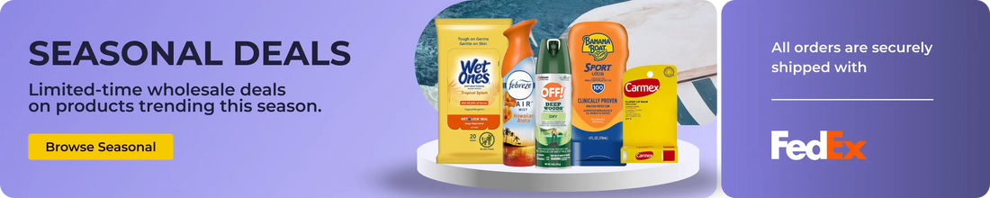 Seasonal Deals. Limited time wholesale deals on products trending this season. Orders shipis with fedex and UPS