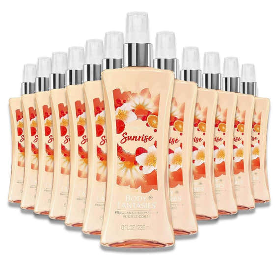 Body Fantasies - Sweet Sunrise Fantasy, Fragance Body, Women -  8 oz - 12 Pack - Body Fantasies Sweet Sunrise Fantasy Frag...