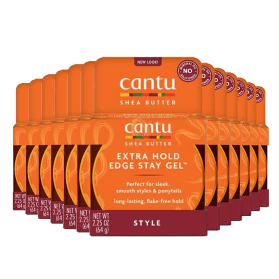 Cantu Extra Hold Edge Stay Gel - 2.25oz - 12 Packs | Cantu - Hair Care Wholesale