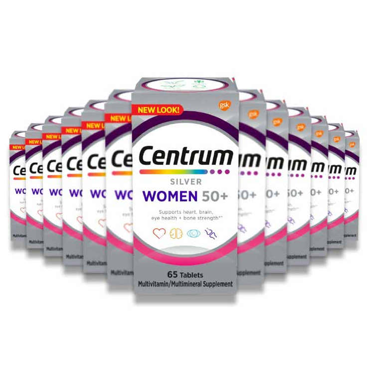 Centrum - Centrum Silver Women 50+ Multivitamin - 65 Tablets - 12 Pack | Centrum - Pre Order