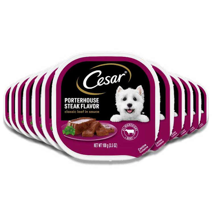 Cesar - Loaf in Sauce Porterhouse Beef Flavor Adult Wet Dog Food - 3.5 Oz - 24 Pack | Cesar - Pre Order
