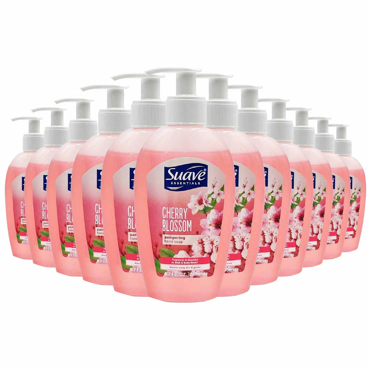 Suave Hand Wash Cherry Blossom, 6.76 oz / 200 ml - 24 Pack