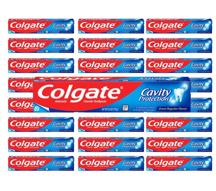 Colgate - Cavity Protection Toothpaste with Fluoride, Great Regular Flavor 6 oz - 24 Pack - Colgate Cavity Protection Toot...