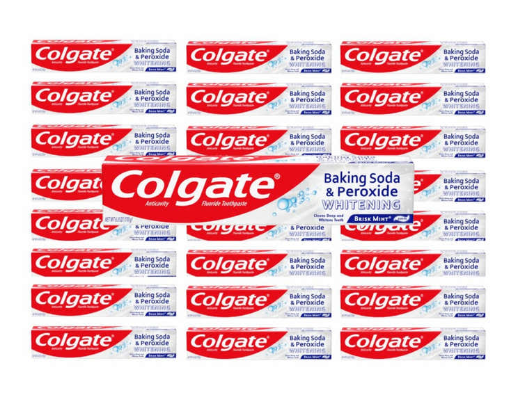 Colgate Baking Soda and Peroxide Whitening Toothpaste Brisk Mint 6 Oz - 24 pack - Colgate Baking Soda &amp; Peroxide White...