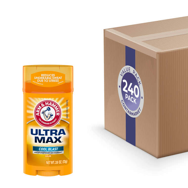 A&amp;H Deodorant UltraMax Solid Cool Blast, 2.6 oz - 240 Pack | Arm &amp; Hammer - Volume Discount