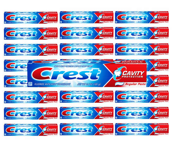 Crest Fluoride Anticavity Toothpaste Cavity Protection, Regular Paste, 8.2 Oz  - 24 Pack | Crest - Oral Care Wholesale