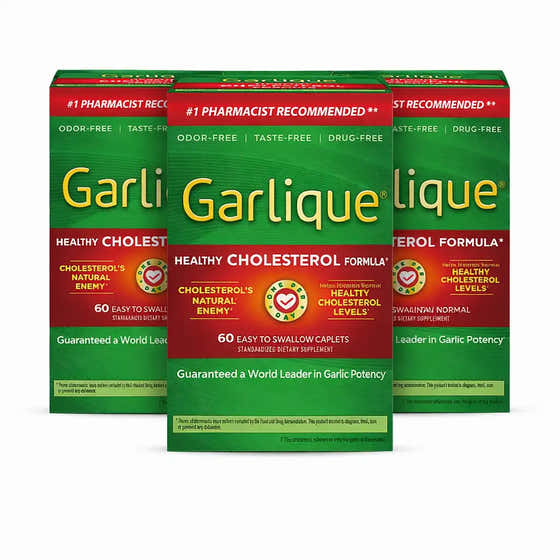 Garlique - Standardized Dietary Supplement Caplets  Tablets 60 Ct - 3 Pack | Garlique - Products