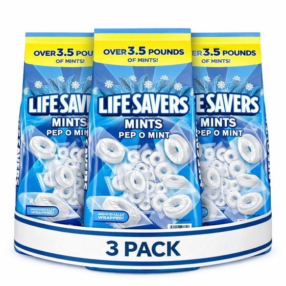 Life Savers Pep-O-Mint Breath Mints - Refreshing Mint Flavor - 60 Oz - 3 Pack | Life Savers - Candy &amp; Chocolate