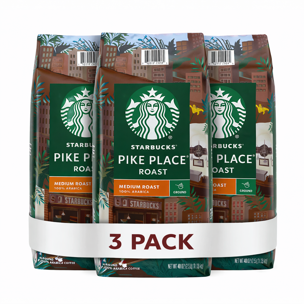 Starbucks - Pike Place Medium Roast Ground Coffee - 40 Oz - 3 Pack