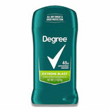 Degree Men Extreme Blast Invisible Solid, 2.7 Oz - 120 Pack