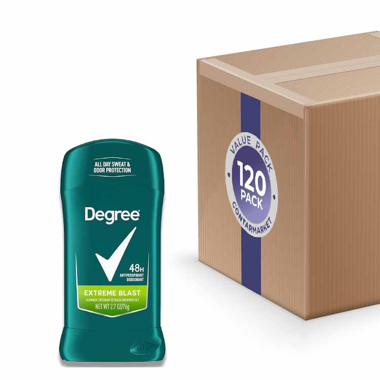 Degree Men Extreme Blast Invisible Solid, 2.7 Oz - 120 Pack