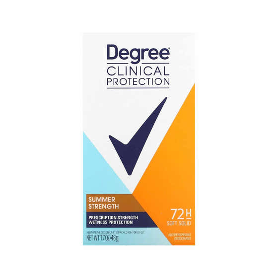 Degree Clinical Protection Summer Strength Antiperspirant &amp; Deodorant 1.7 oz - 3 Pack - OPEN BOX (EXP DATE 11/2025) | ...
