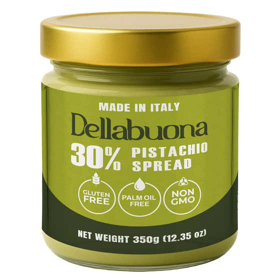 Dellabuona Pistachio Spread (Crema di Pistacchio) – 350g Glass Container | Sterlingoods - Grocery Pack