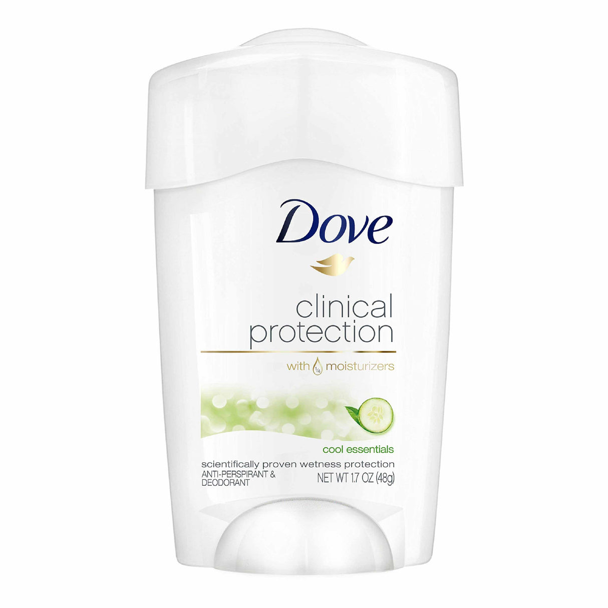 Dove Beauty Clinical Protection Cool Essentials Antiperspirant & Deodorant Stick - 1.7oz - 24 Pack