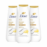 Dove - Body Wash Dryness Relief, Gentle Skin Cleanser, Jojoba Oil - 20 Oz - 3 Pack - OPEN BOX